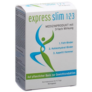 Экспресс Слим 1-2-3 с тройным эффектом для снижения веса 90 капсул