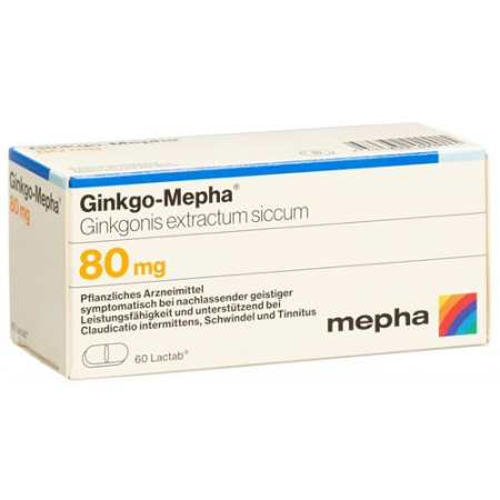 Гинкго Мефа 80 мг 60 таблеток покрытых оболочкой