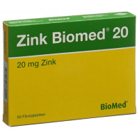 Цинк Биомед 20 мг 50 таблеток покрытых оболочкой