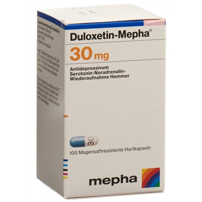 Дулоксетин Мефа 30 мг 100 капсул