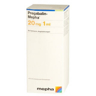 Прегабалин Мефа раствор для перорального применения 20 мг/мл флакон 473 мл с  аппликационным шприцем 5 мл