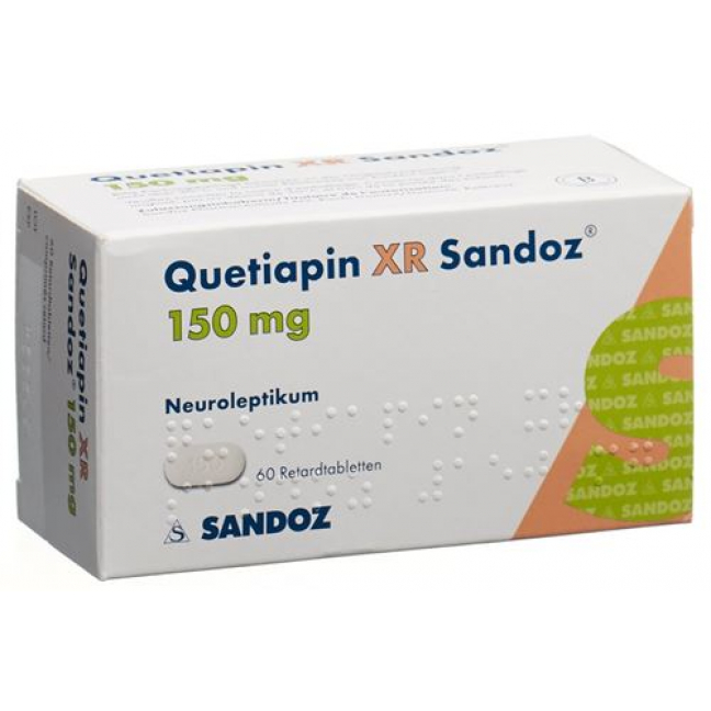 Кветиапин XR Сандоз 150 мг 60 ретард таблеток
