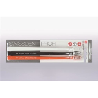 Зубна щітка Swissdent Gentle trio white black orange extra soft