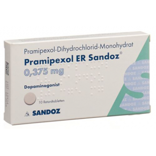 Прамипексол ER Сандоз 0,375 мг 10 ретард таблеток