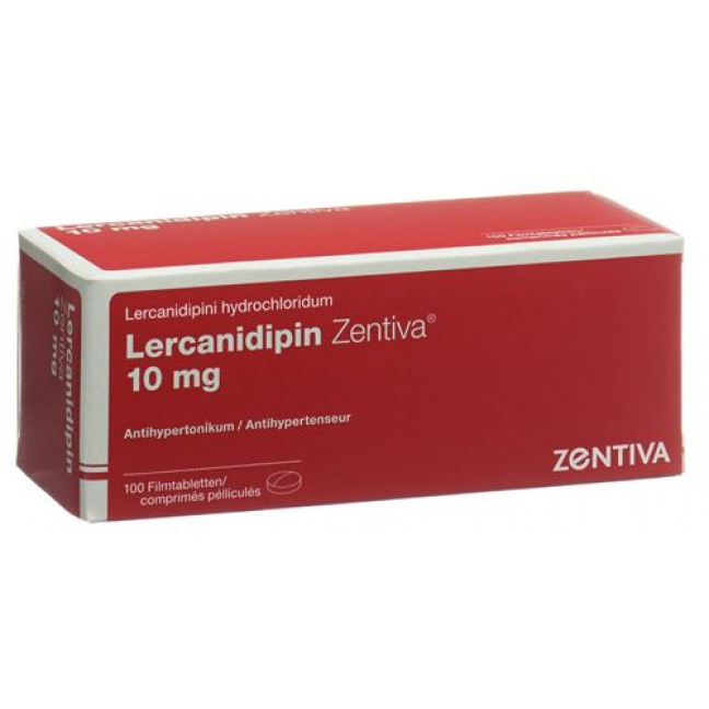 Лерканидипин Зентива 10 мг 100 таблеток покрытых оболочкой