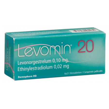 Левомин 20 6 x 21 таблетка покрытая оболочкой