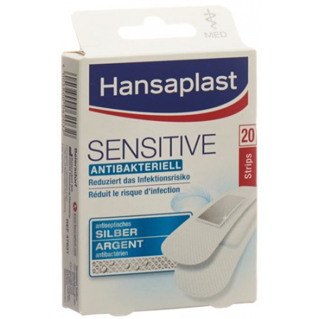 Hansaplast Med Sensitive Strips 20 штук