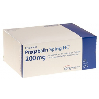 Прегабалин Спириг HC 200 мг 84 капсулы