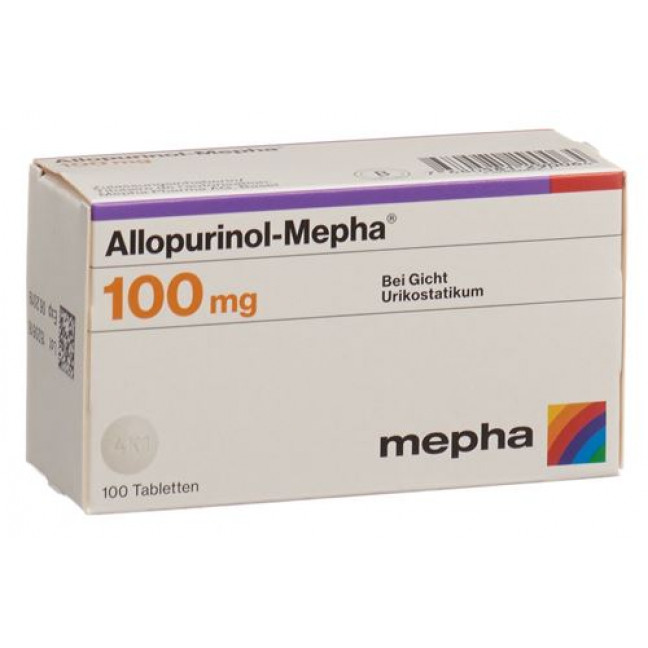 Аллопуринол Мефа 100 мг 100 таблеток