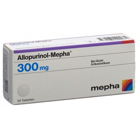 Аллопуринол Мефа 300 мг 30 таблеток