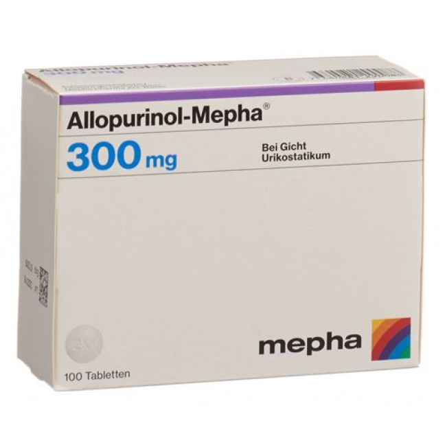 Аллопуринол Мефа 300 мг 100 таблеток