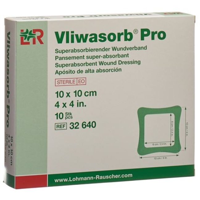 VLIWASORB PRO WUNDV 10X10CM