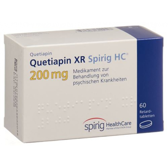Кветиапин XR Спириг 200 мг 60 ретард таблеток