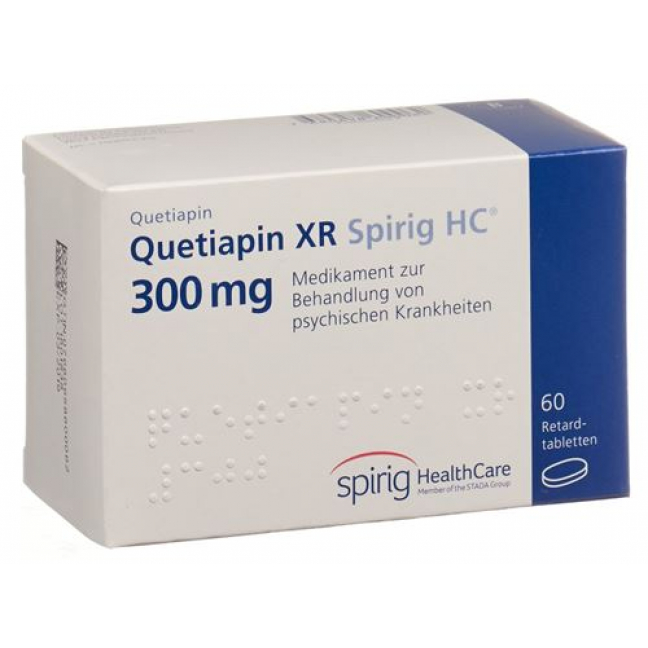 Кветиапин XR Спириг 300 мг 60 ретард таблеток