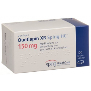 Кветиапин XR Спириг 150 мг 100 ретард таблеток