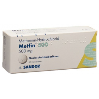 Метфин 500 мг 50 таблеток покрытых оболочкой