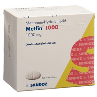 Метфин 1000 мг 120 таблеток покрытых оболочкой