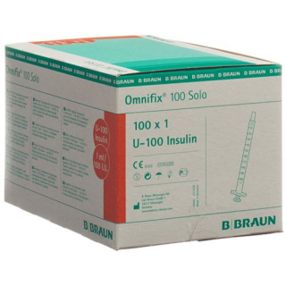 Braun Omnifix 100 Insulin 1мл Solo L 100 штук