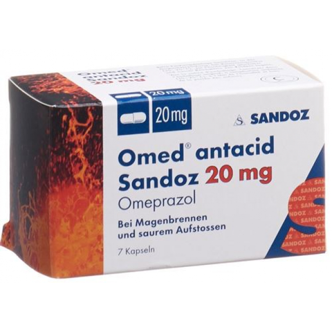 Омед Антацид Сандоз 20 мг 7 капсул