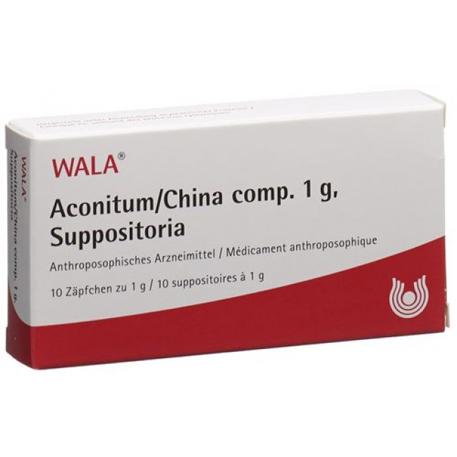 Wala Aconitum/china Comp Zapfchen 1г 10 штук