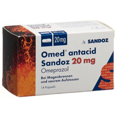 Омед Антацид Сандоз 20 мг 14 капсул