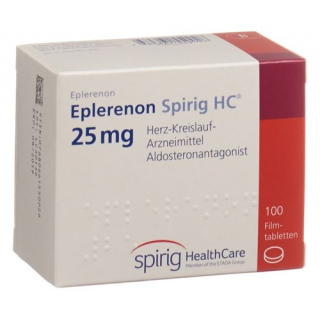Эплеренон Спириг 25 мг 100 таблеток покрытых оболочкой