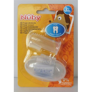 Nuby Finger-zahnburste mit Aufbewahrungsbox