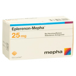 Эплеренон Мефа 25 мг 100 таблеток покрытых оболочкой