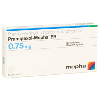 Прамипексол Мефа ER 0,75 мг 10 депо таблеток