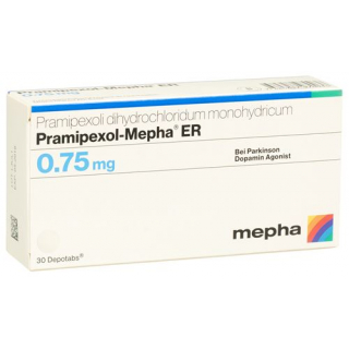 Прамипексол Мефа ER 0,75 мг 30 депо таблеток