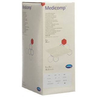 Medicomp Vlieskompressen 5x5см 4-fach 30g/m2 75x 5 штук