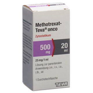 Метотрексат Тева Онко раствор для инъекций 500 мг / 20 мл 1 флакон 20 мл