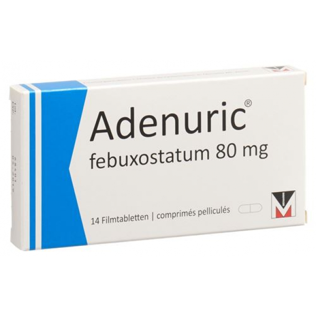 Аденурик 80 мг 14 таблеток покрытых оболочкой