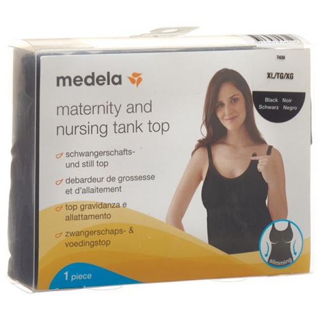 Medela Schwangerschafts- und Still Top XL Schwarz
