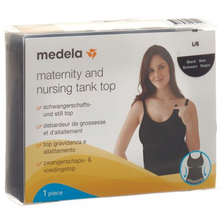 Medela Schwangerschafts- und Still Top L Schwarz