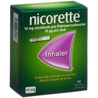 Никоррете 10 мг 42 патрона+1 ингалятор