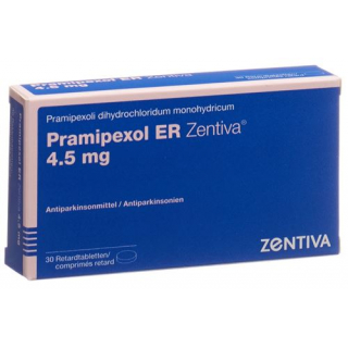 Прамипексол ER Зентива  4,5 мг 30 ретард таблеток