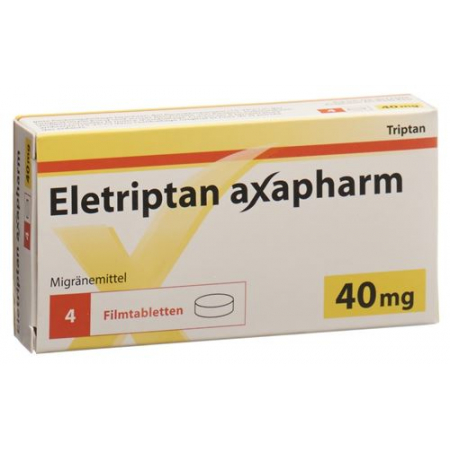 Элетриптан Аксафарм 40 мг 20 таблеток покрытых оболочкой