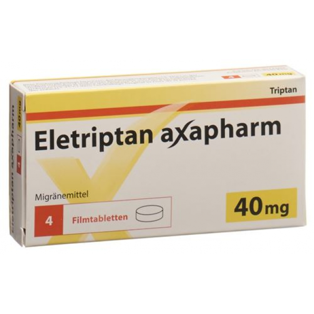 Элетриптан Аксафарм 40 мг 20 таблеток покрытых оболочкой