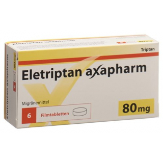 Элетриптан Аксафарм 80 мг 20 таблеток покрытые оболочкой