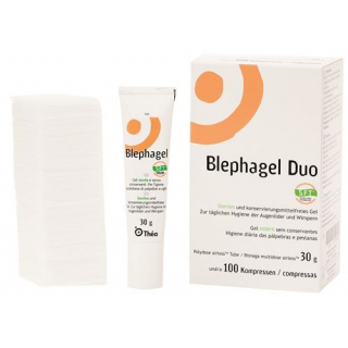 Blephagel Duo гель 30г + 100 Kompressen