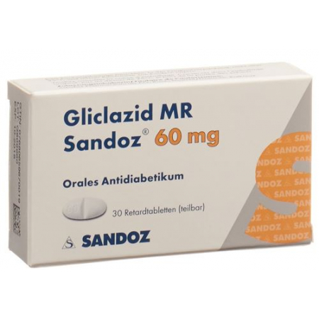 GLICLAZID MR SANDOZ RET 60