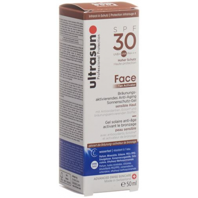 Ultrasun Face Tan Activator SPF 30 50мл