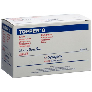 Topper 8 Einmal-Kompressen 5x5см стерильный 25 пакетиков a 5 штук