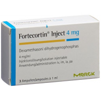 Фортекортин раствор для инъекций 4 мг/мл 3 ампулы по 1 мл