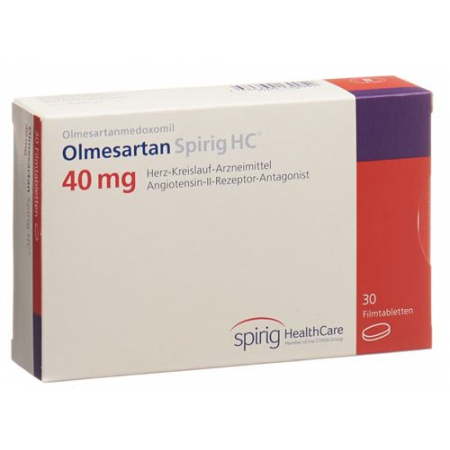Олмесартан Спириг 40 мг 30 таблеток покрытых оболочкой