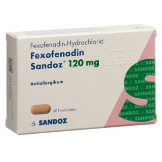 Фексофенадин Сандоз 120 мг 30 таблеток покрытых оболочкой