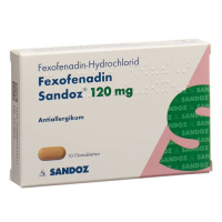 Фексофенадин Сандоз 120 мг 10 таблеток покрытых оболочкой