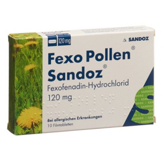 Фексо Поллен Сандоз 120 мг 10 таблеток покрытых оболочкой
