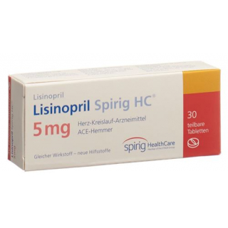 Лизиноприл Спириг 5 мг 100 таблеток